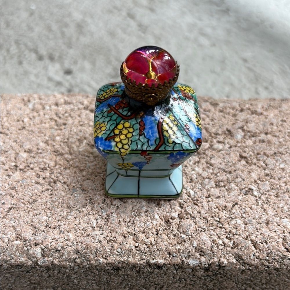 Limoges hand painted bottle